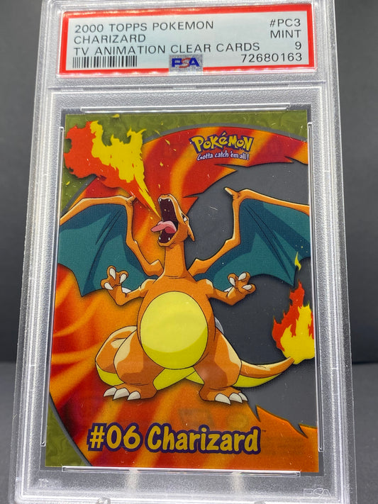 Charizard Topps - TV Animation Clear Cards