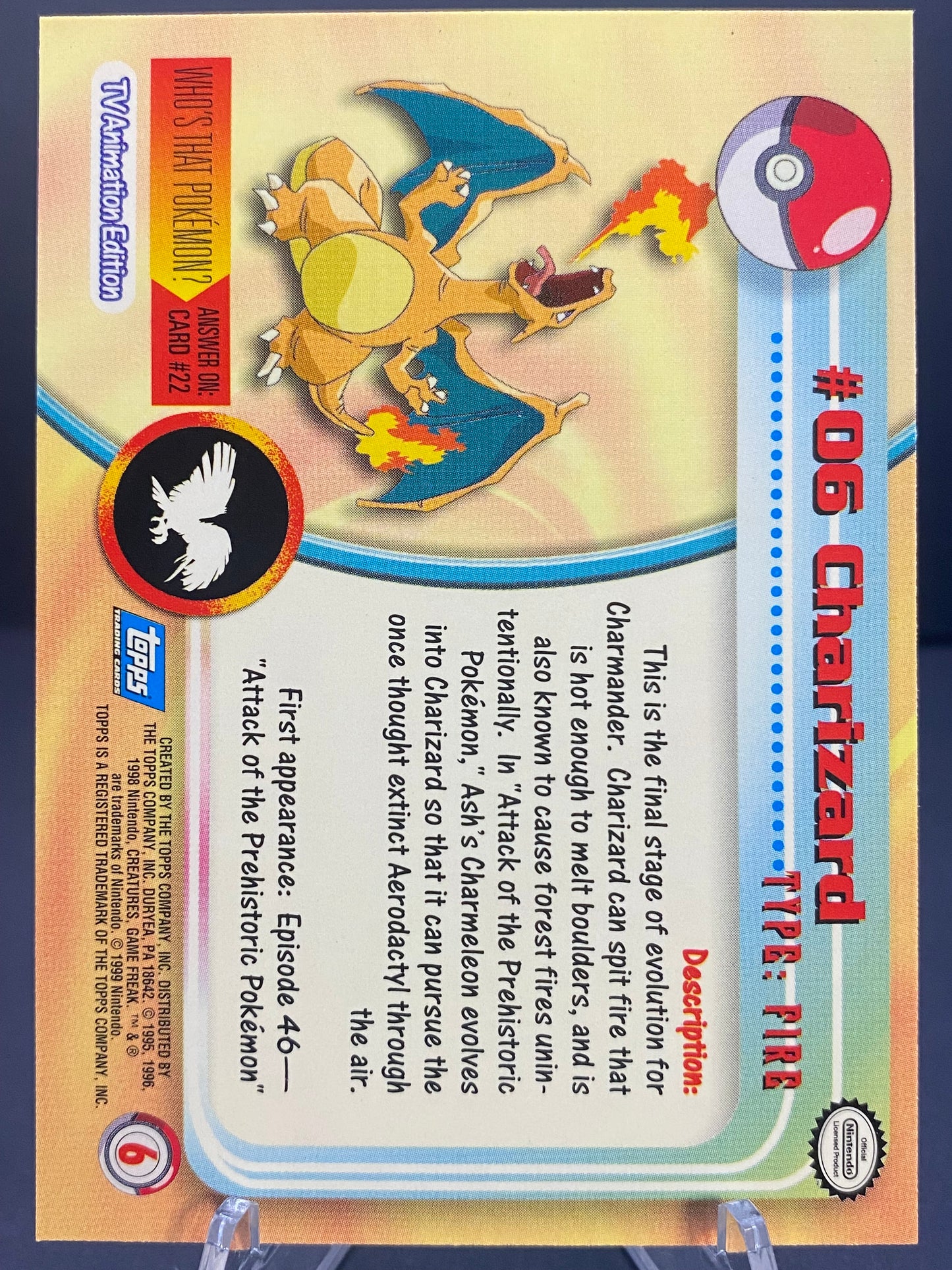 Charizard Topps - Series 1