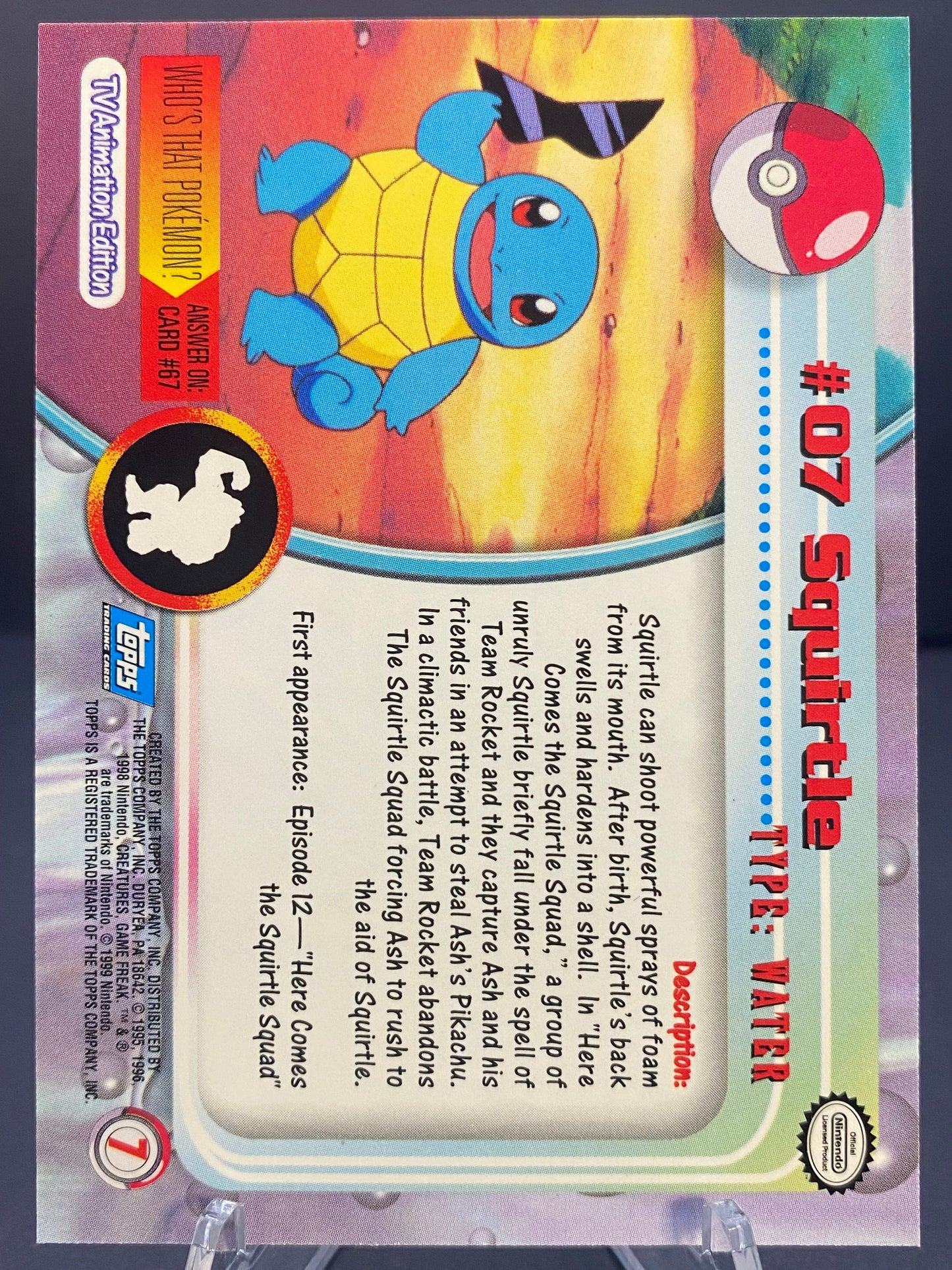 Squirtle Topps - Series 1