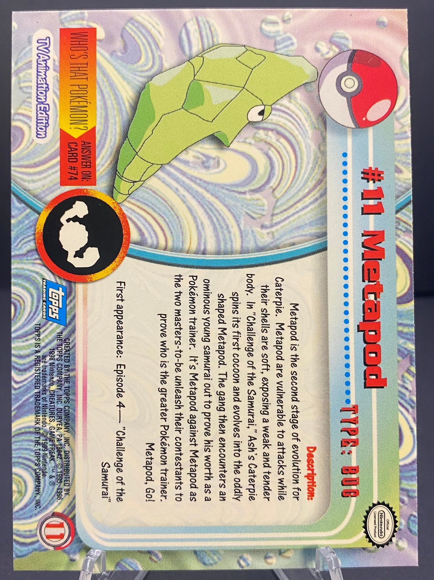 Metapod Topps - Series 1