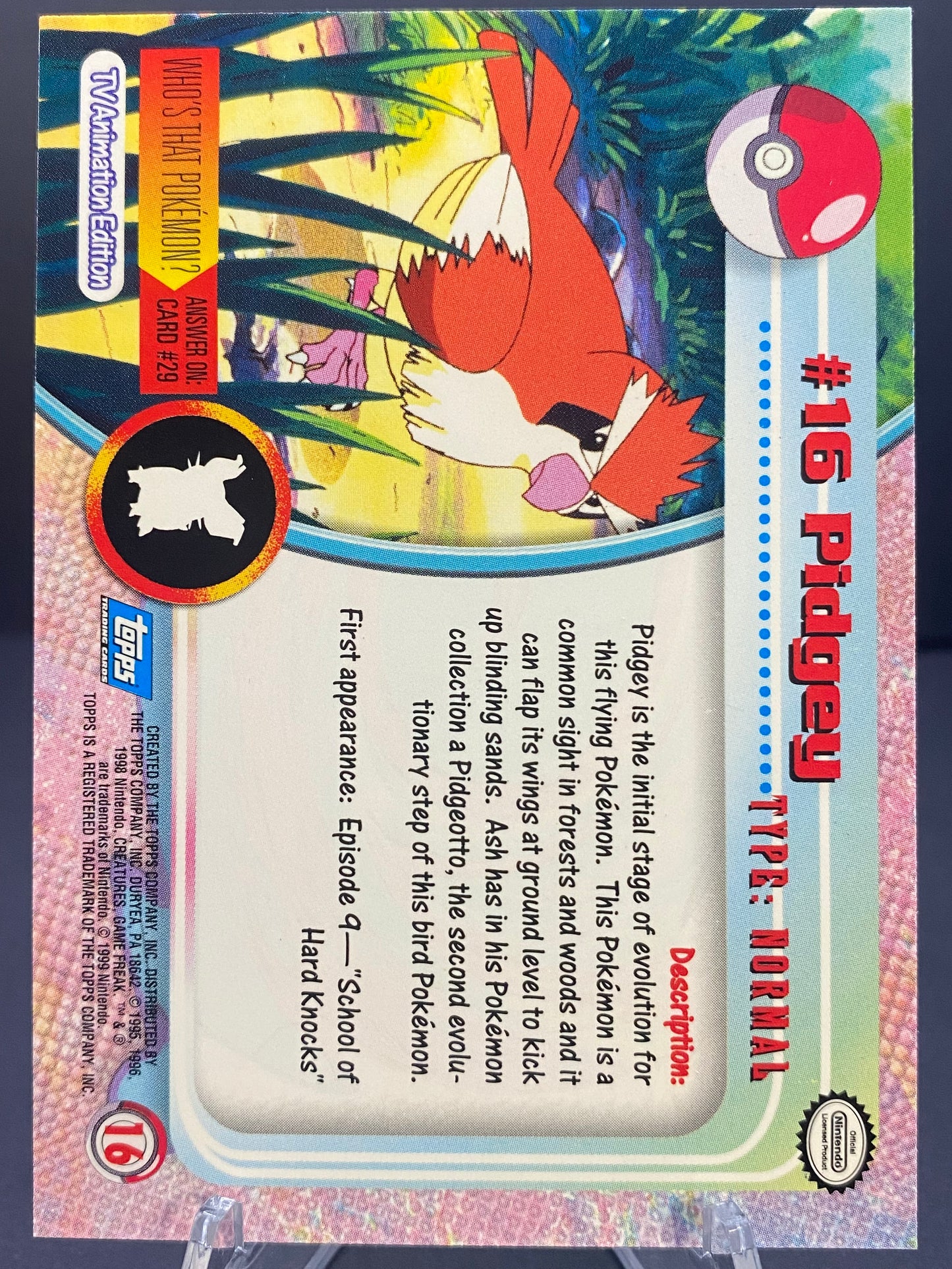 Pidgey Topps - Series 1