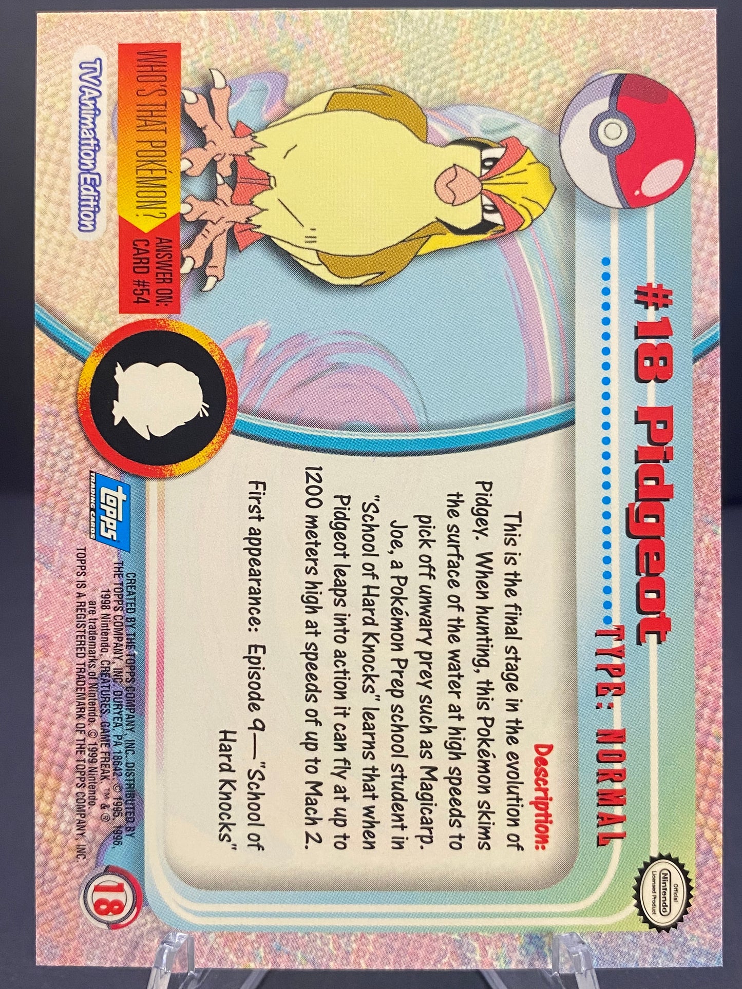 Pidgeot Topps - Series 1