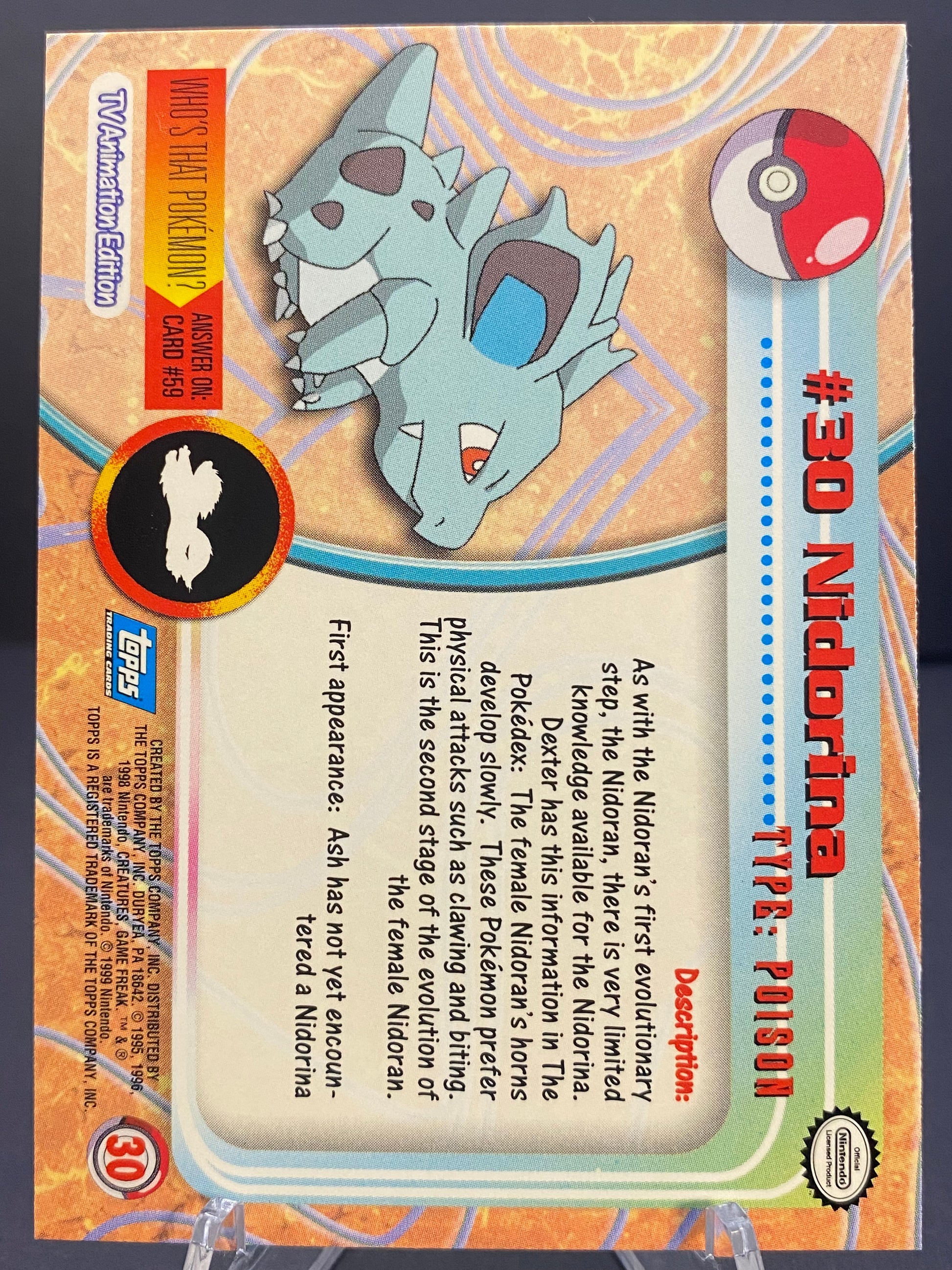 Nidorina Topps - Series 1