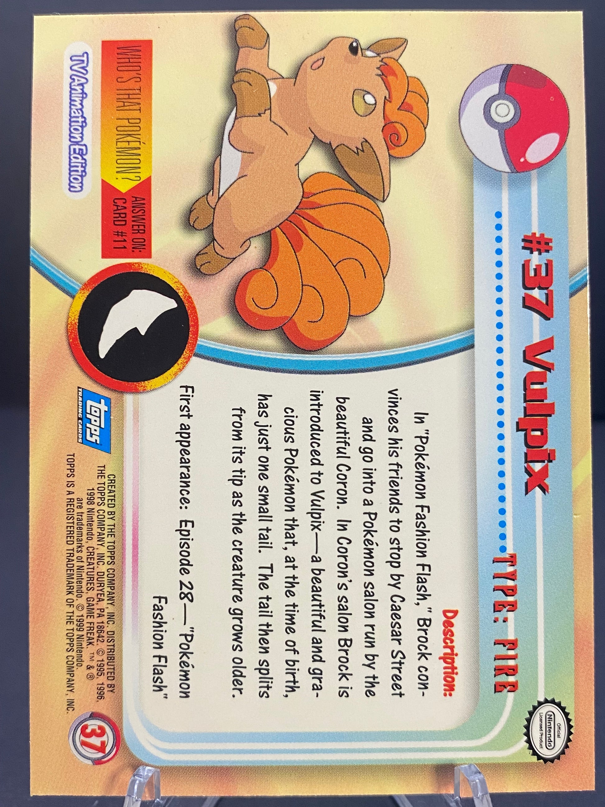 Vulpix Topps - Series 1