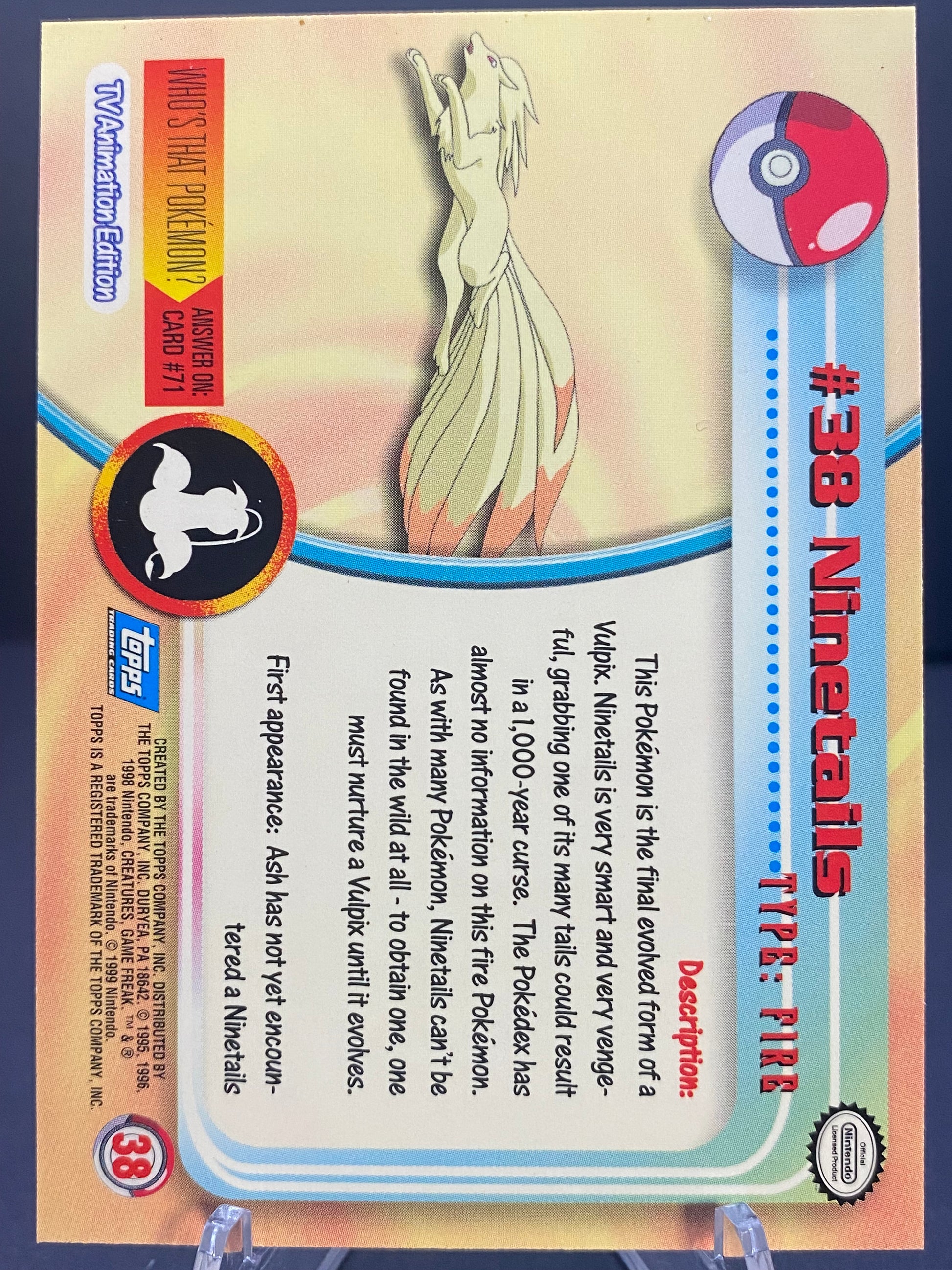 Ninetales Topps - Series 1