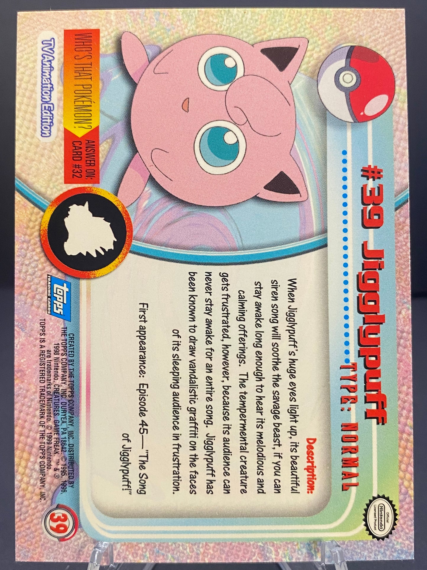 Jigglypuff Topps - Series 1