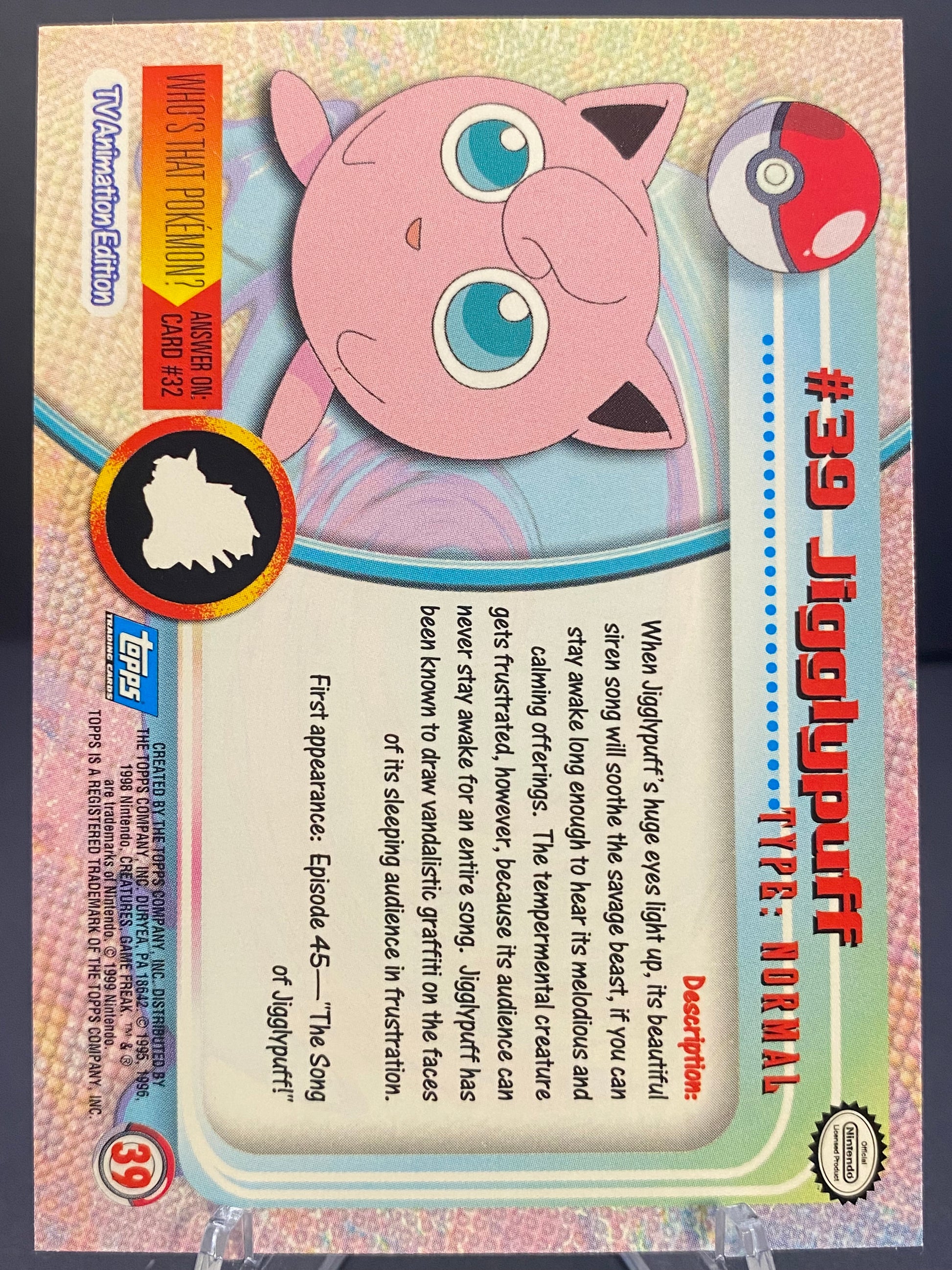 Jigglypuff Topps - Series 1