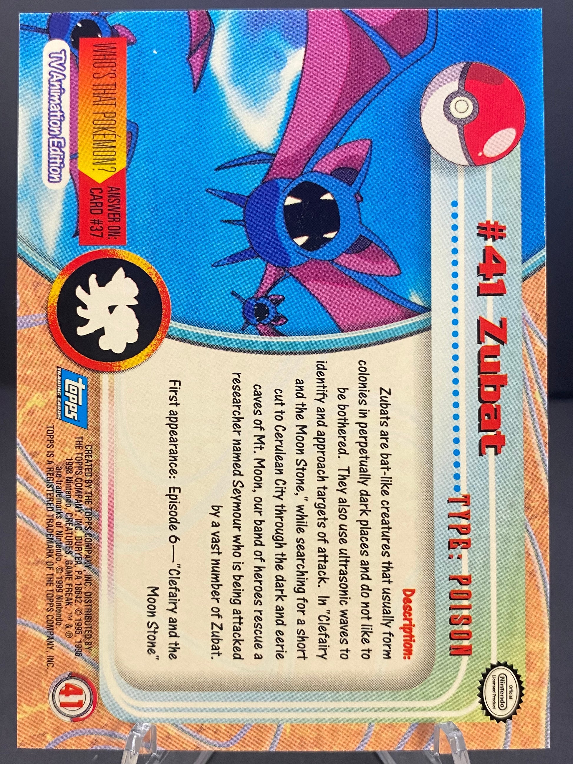 Zubat Topps - Series 1