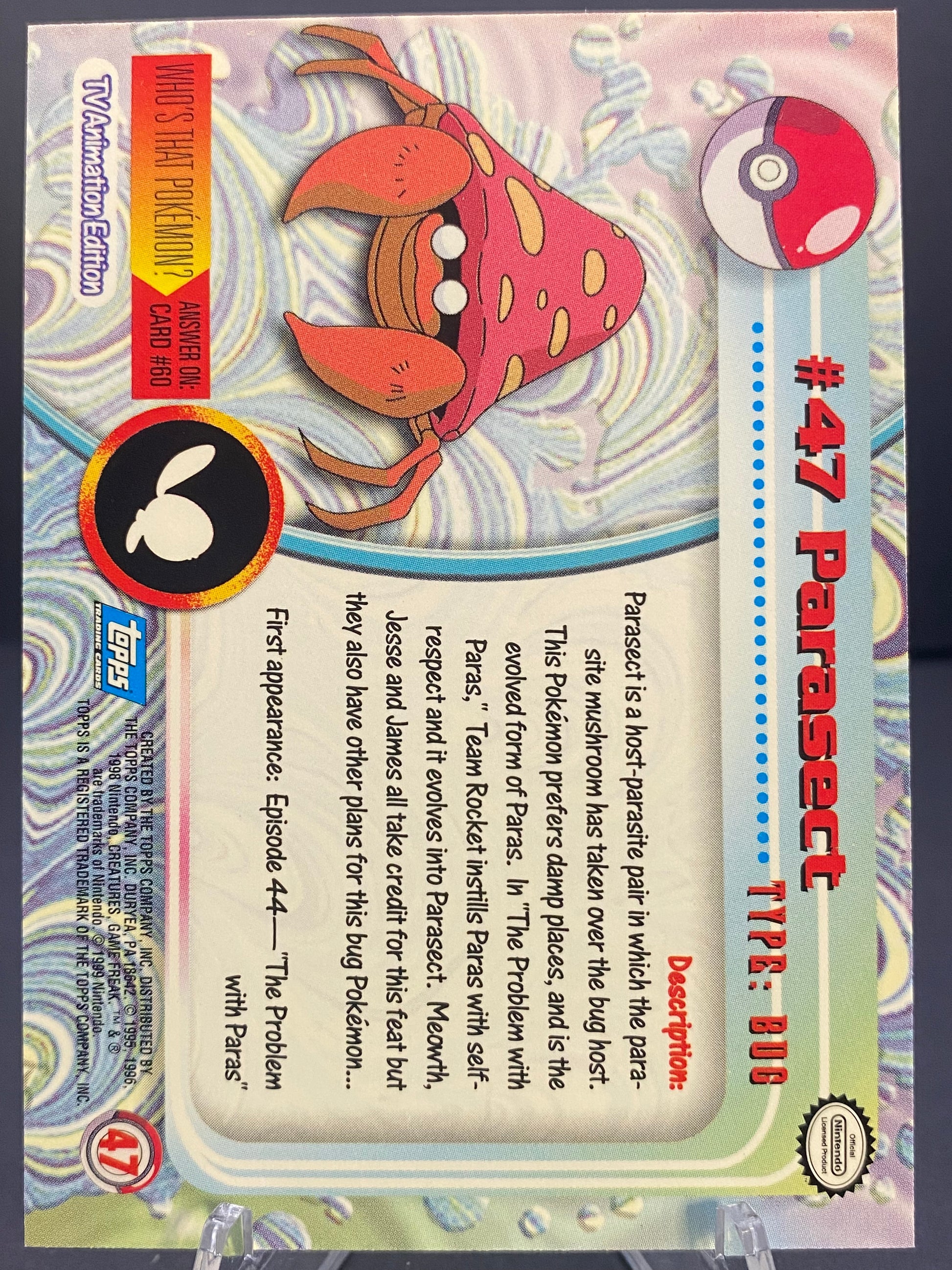 Parasect Topps - Series 1