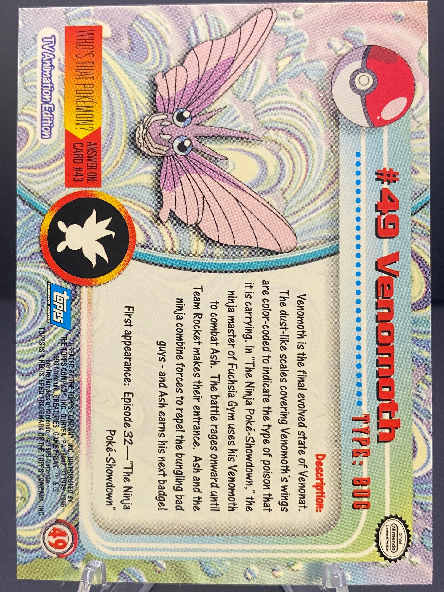 Venomoth Topps - Series 1