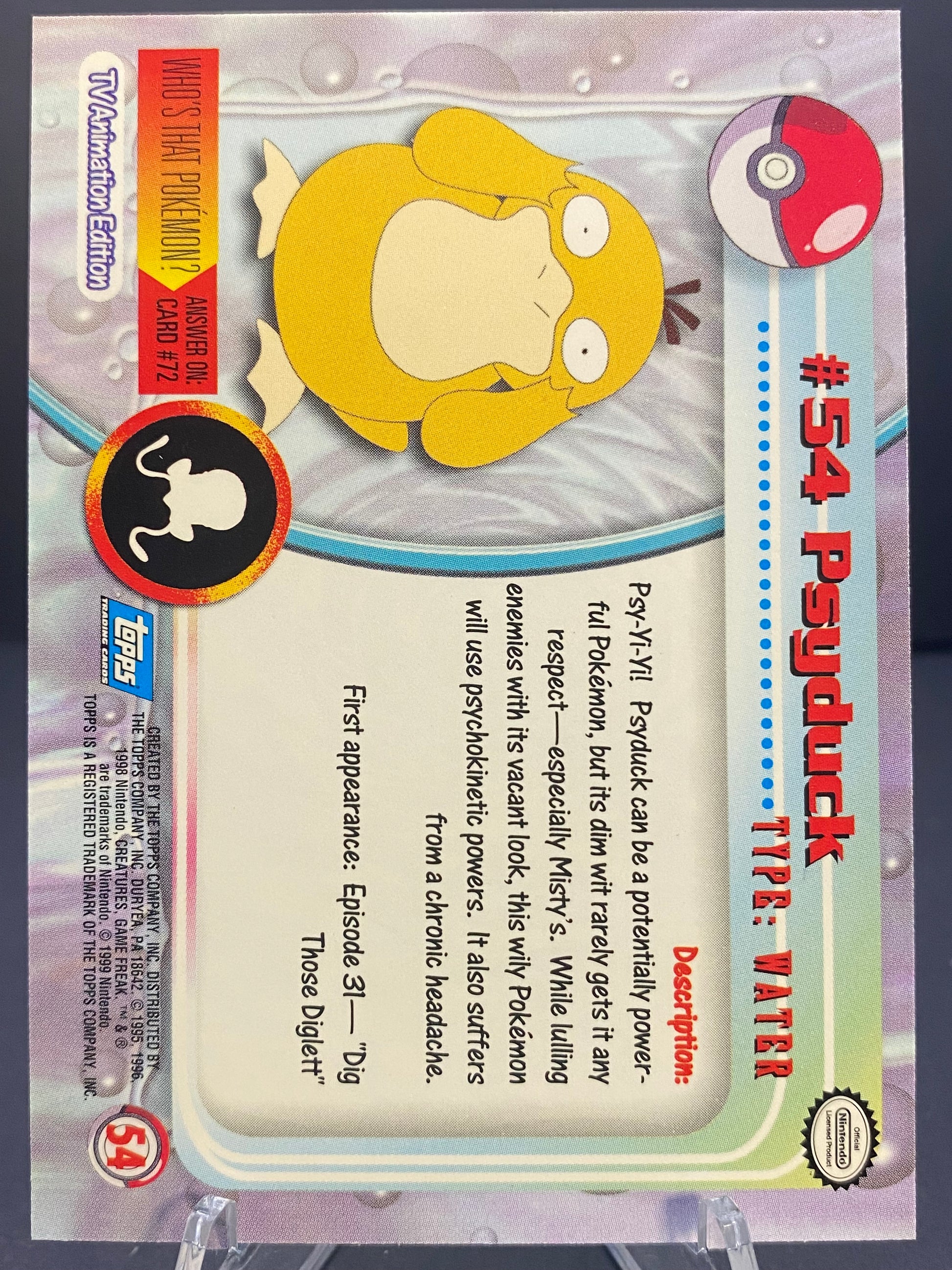 Psyduck Topps - Series 1