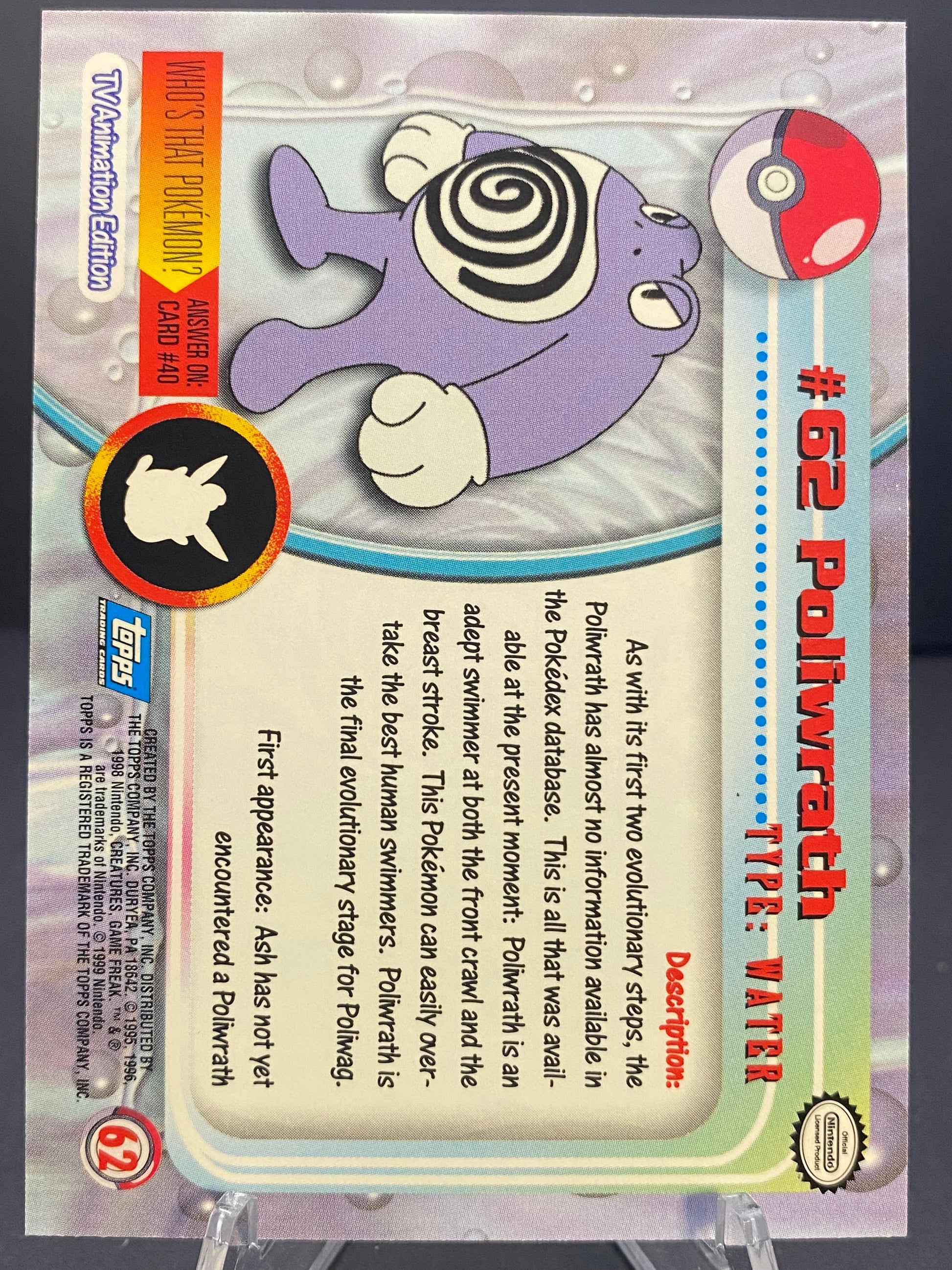 Poliwrath Topps - Series 1