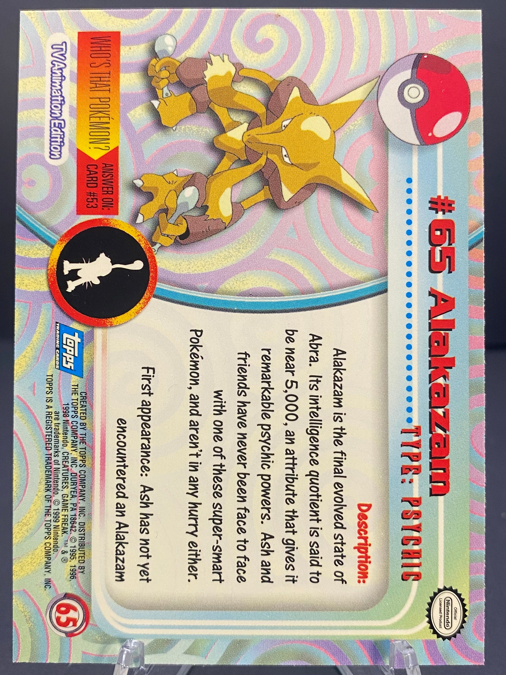 Alakazam Topps - Series 1