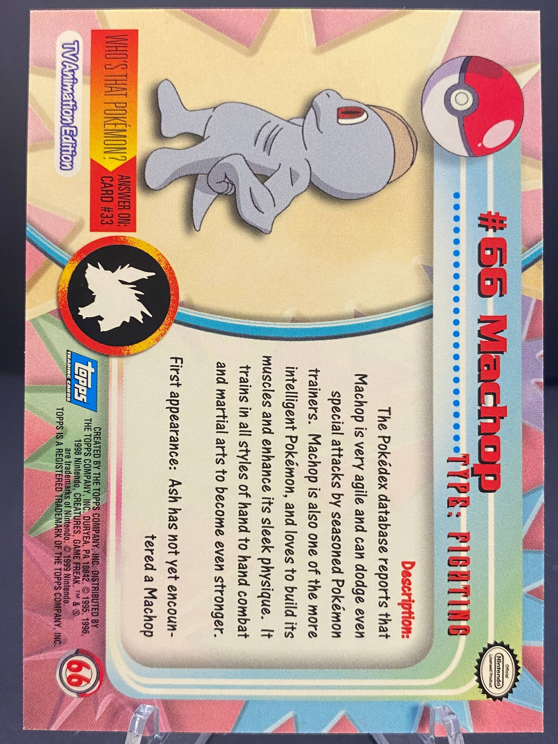 Machop Topps - Series 1