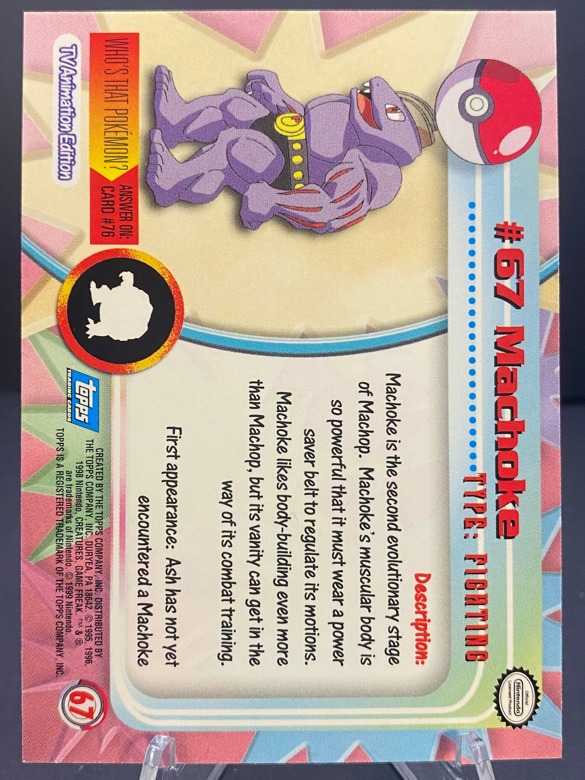 Machoke Topps - Series 1