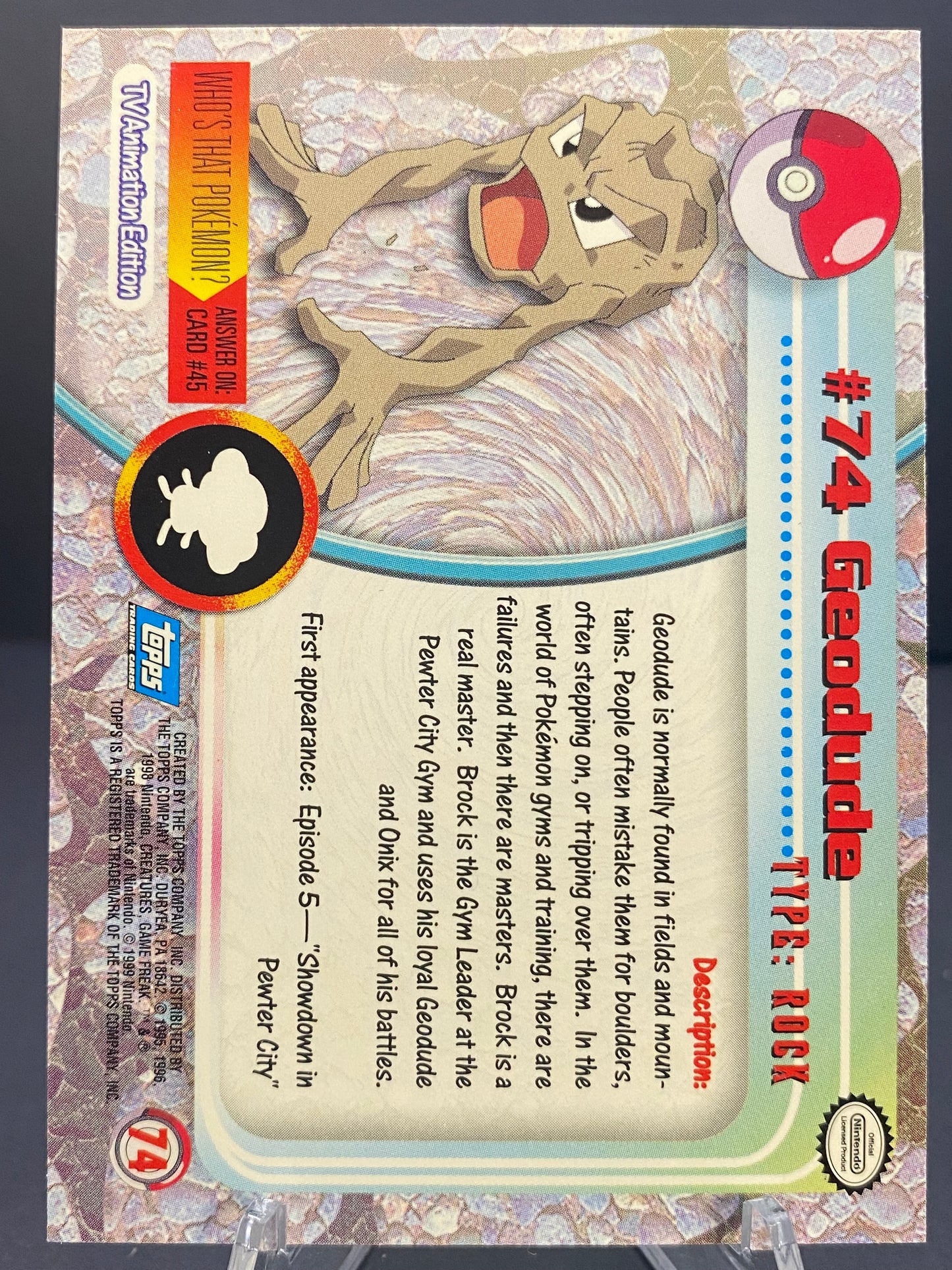 Geodude Topps - Series 1