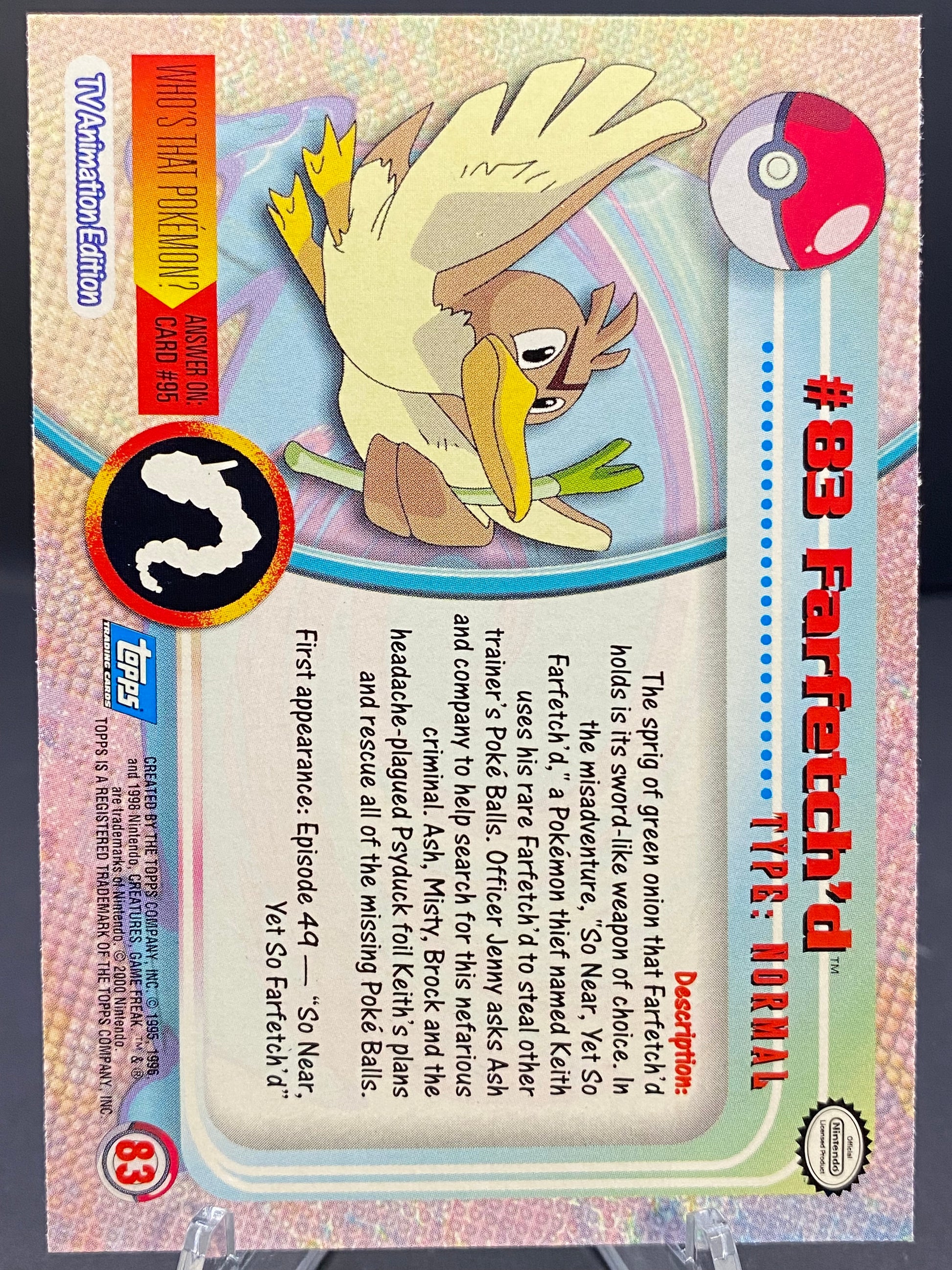 Farfetch'd Topps - Series 2
