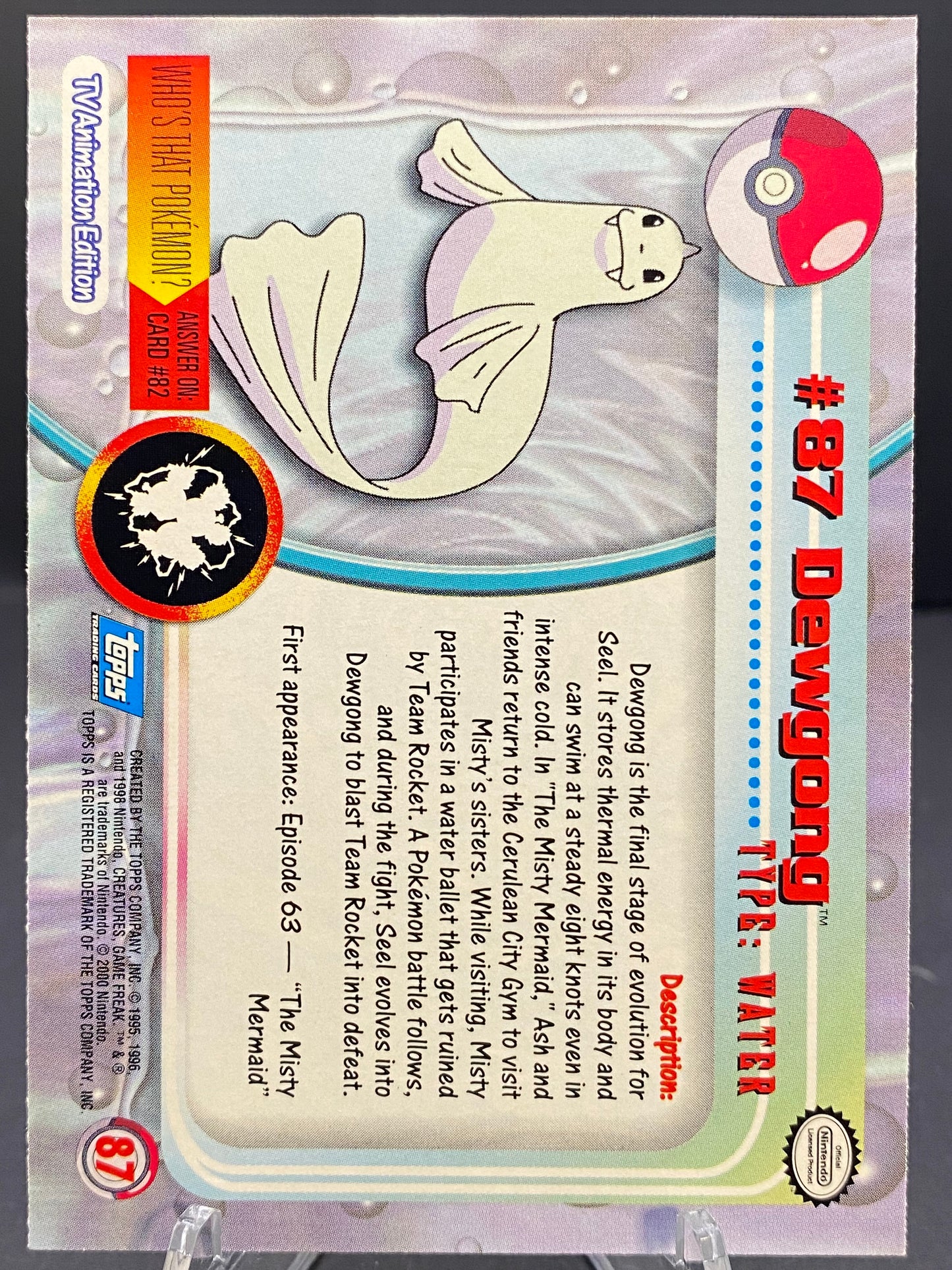 Dewgong Topps - Series 2