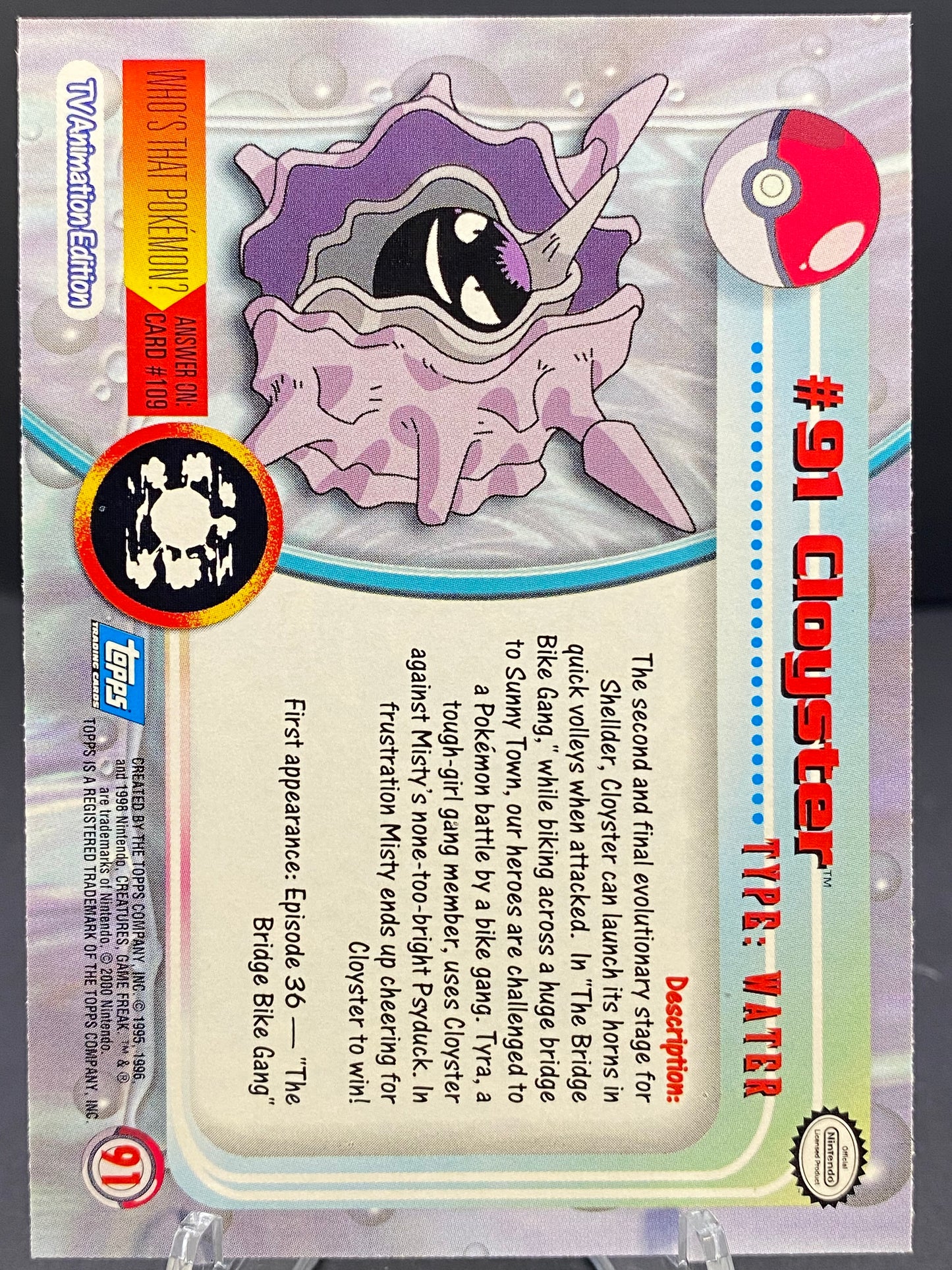 Cloyster Topps - Series 2