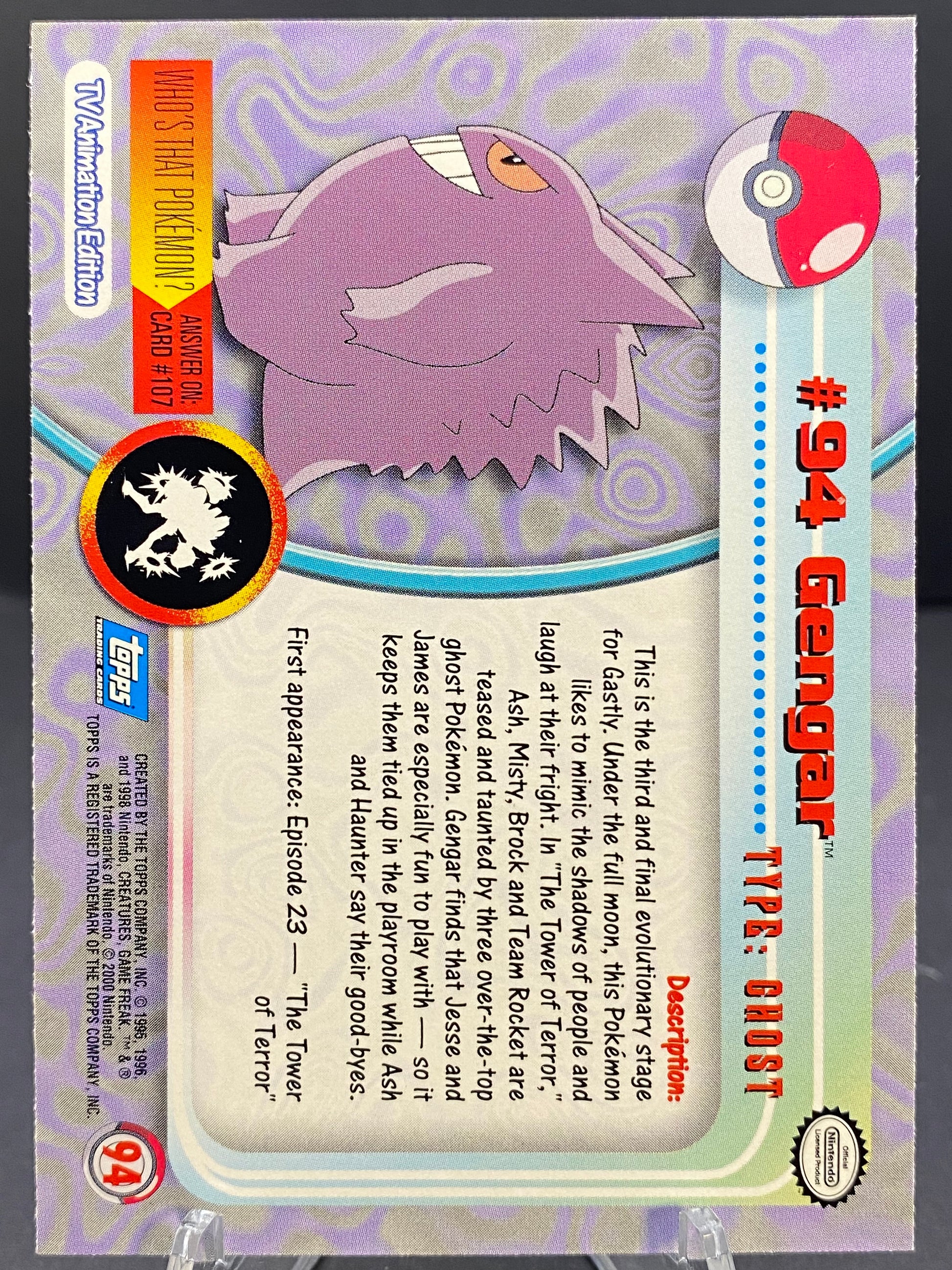 Gengar Topps - Series 2