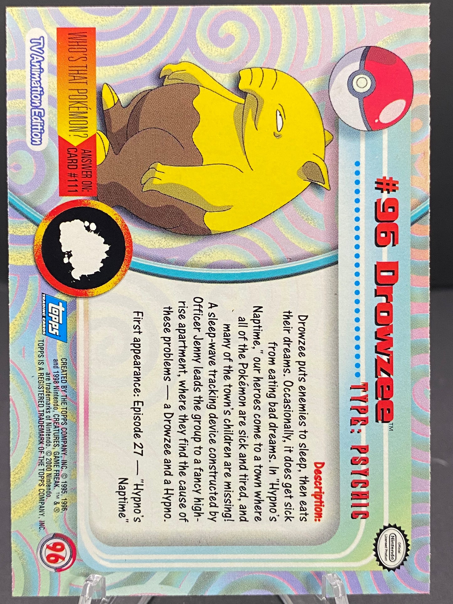 Drowzee Topps - Series 2