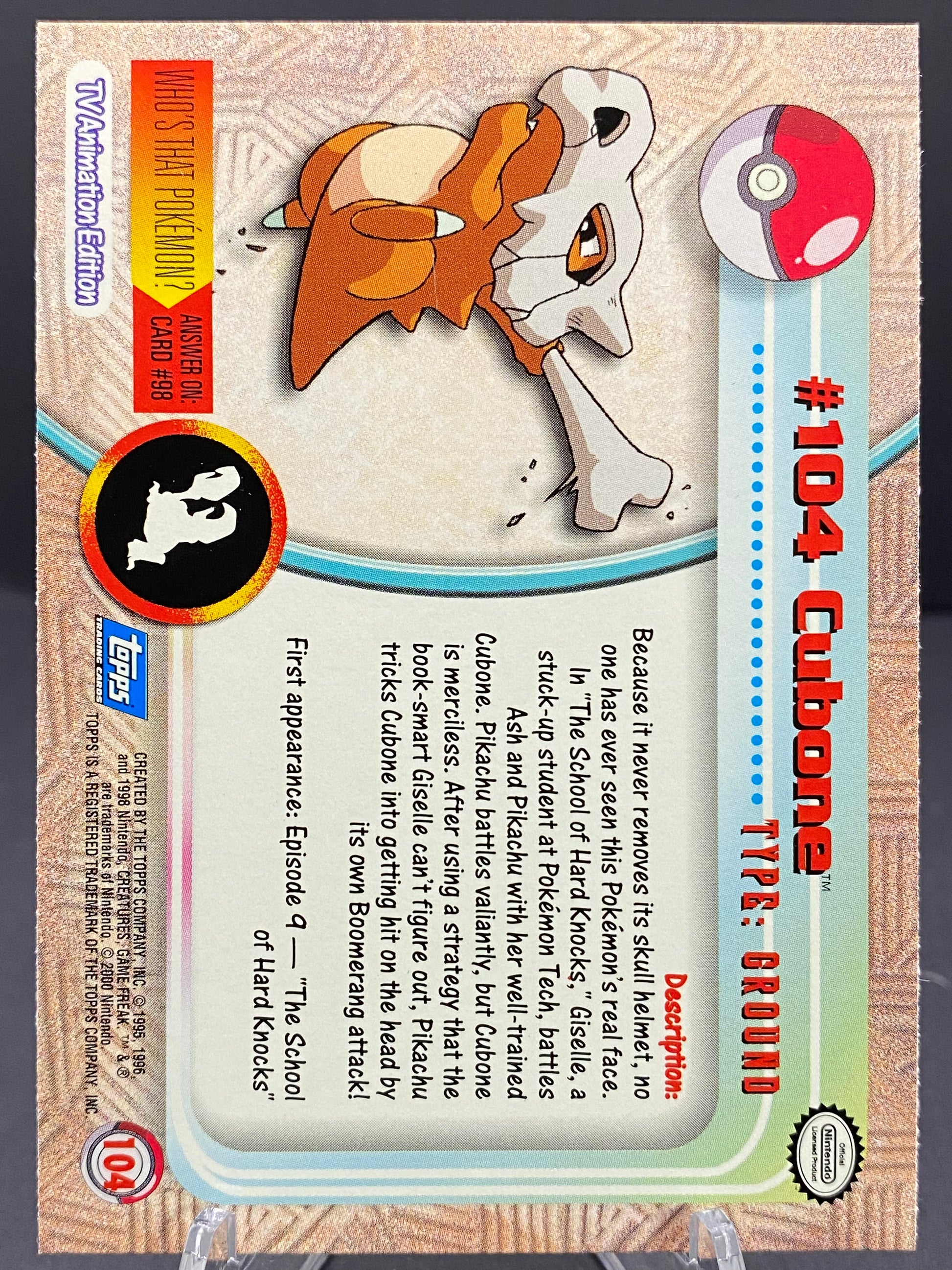 Cubone Topps - Series 2