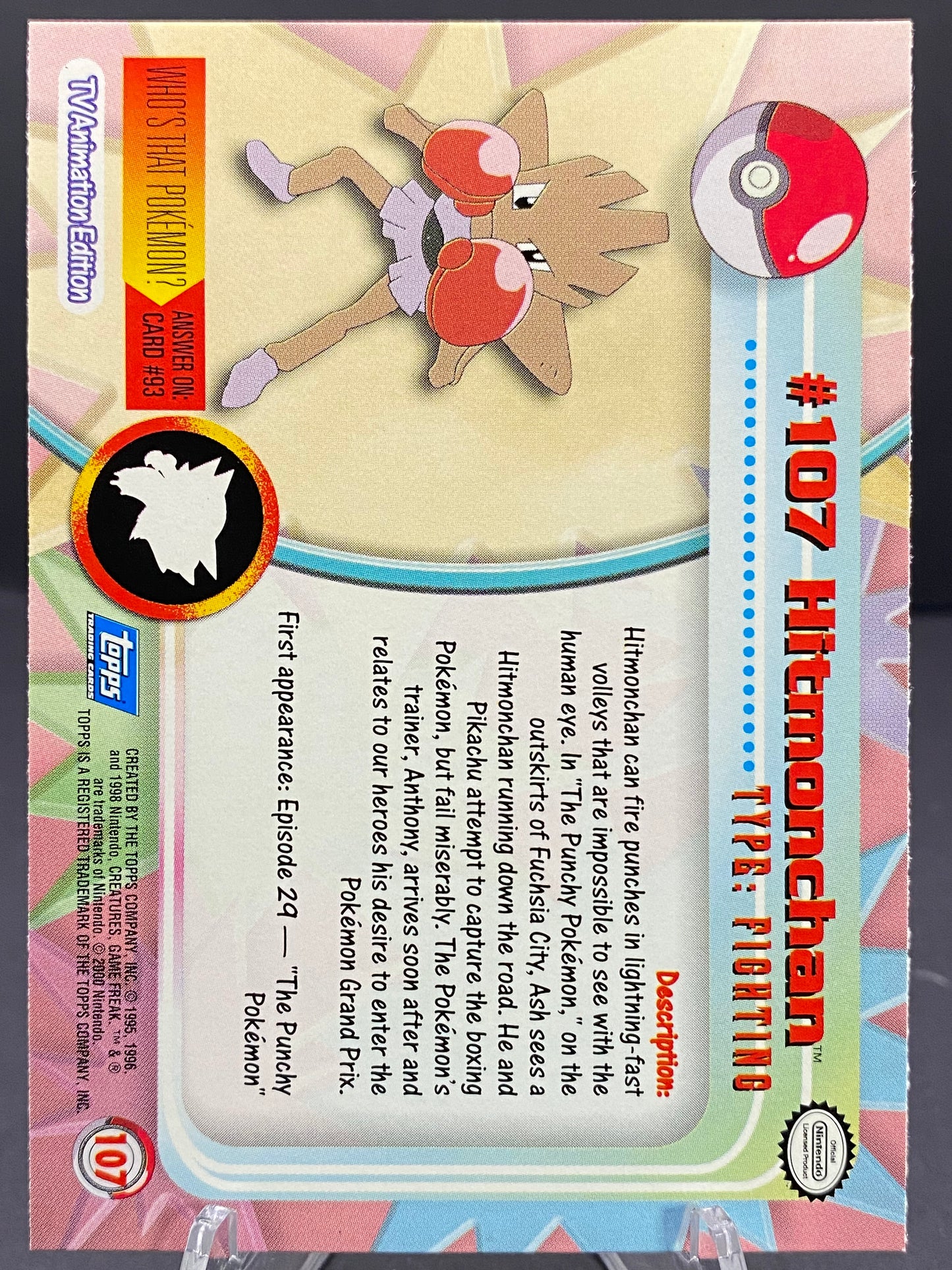 Hitmonchan Topps - Series 2