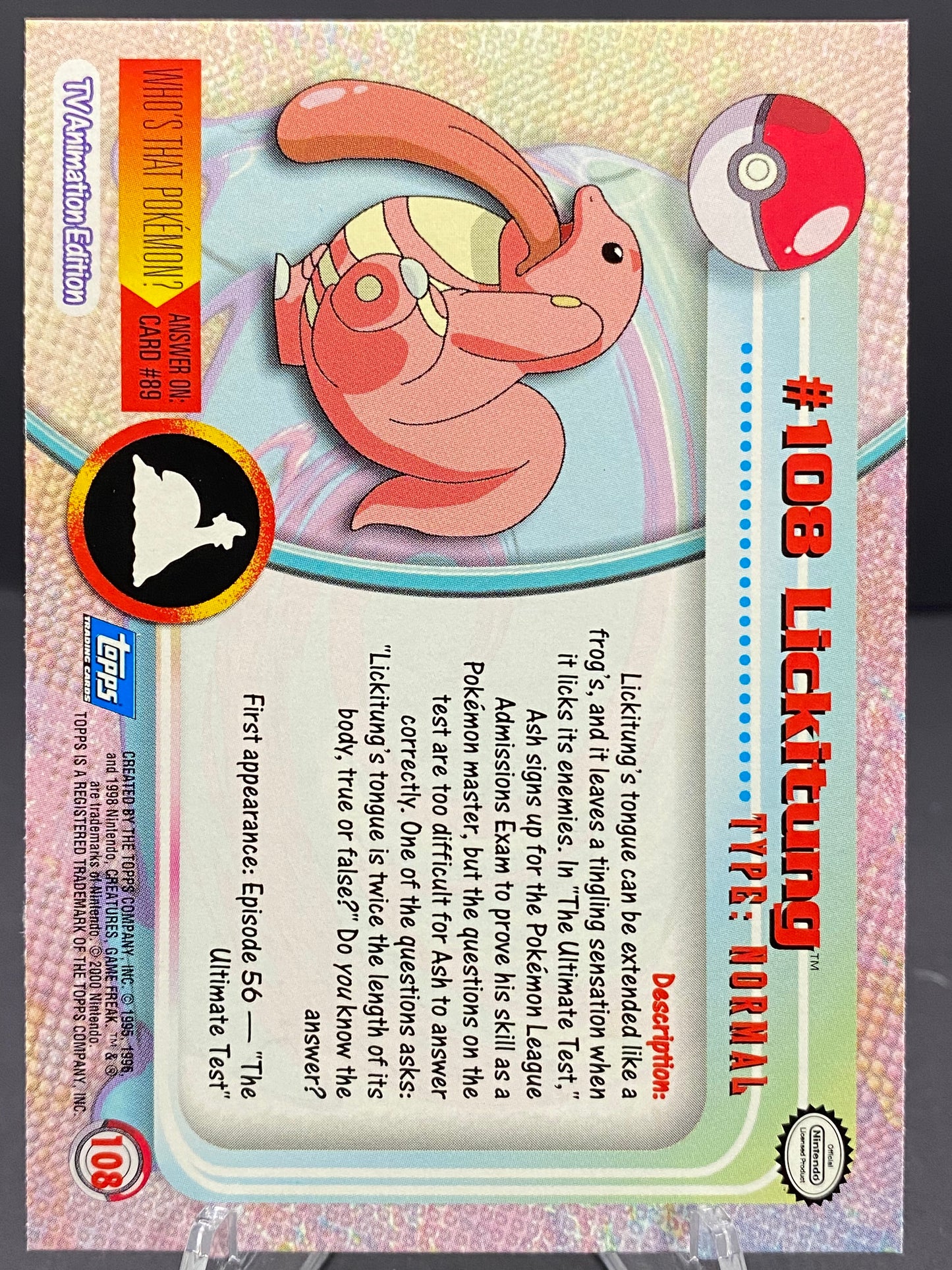 Lickitung Topps - Series 2