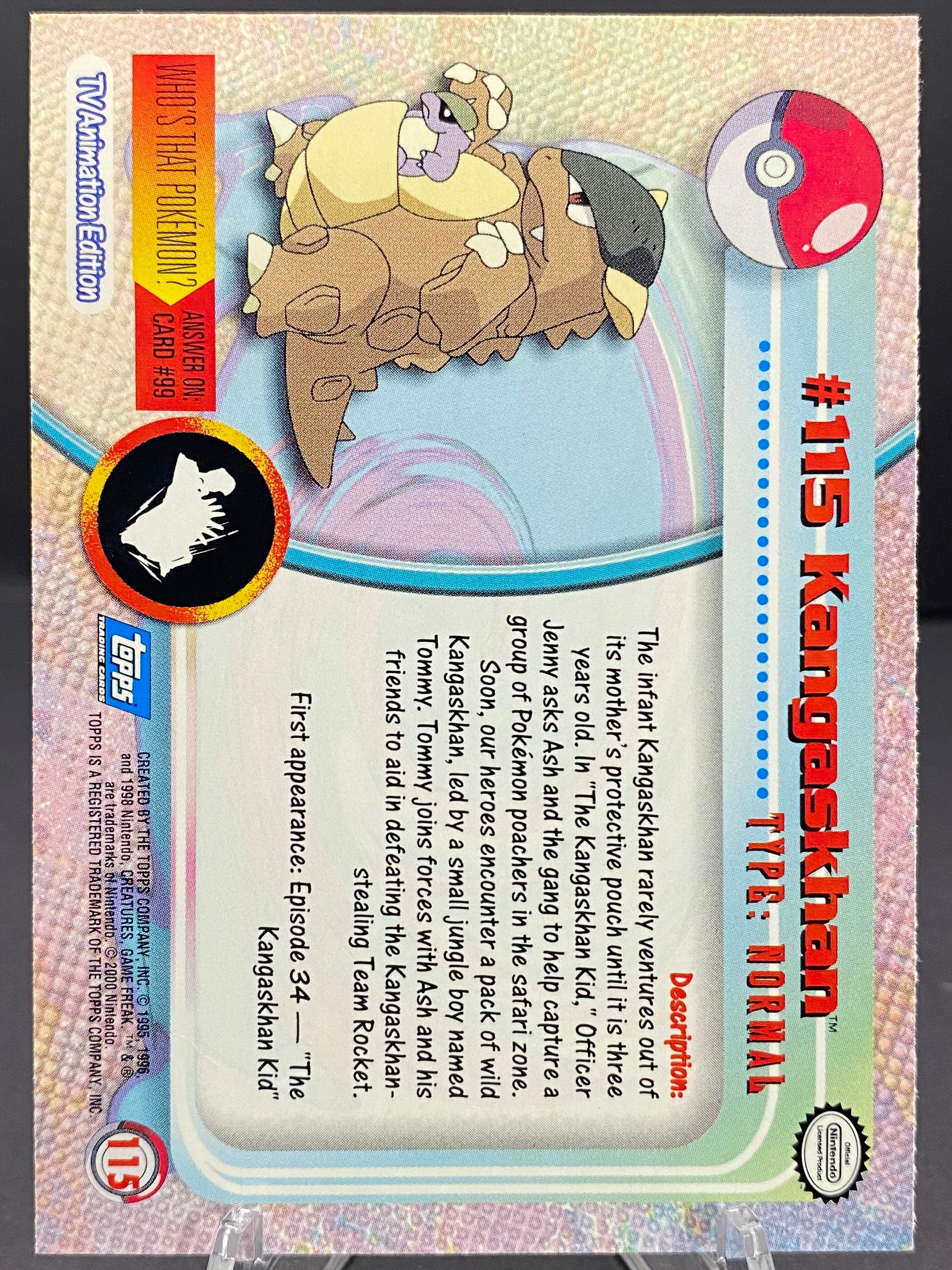Kangaskhan Topps - Series 2
