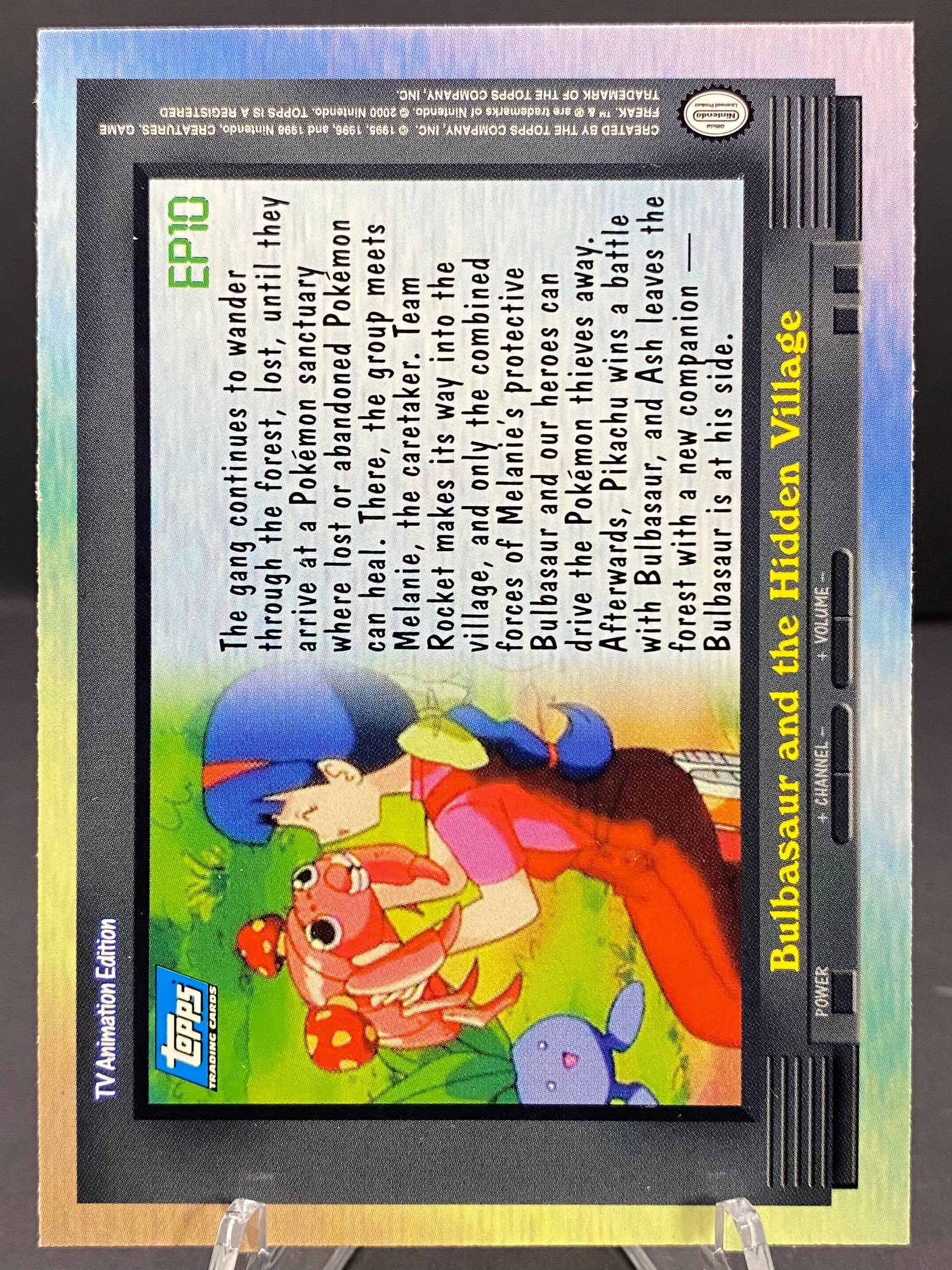 EP 10: Bulbasaur and the hidden village Topps - Series 2