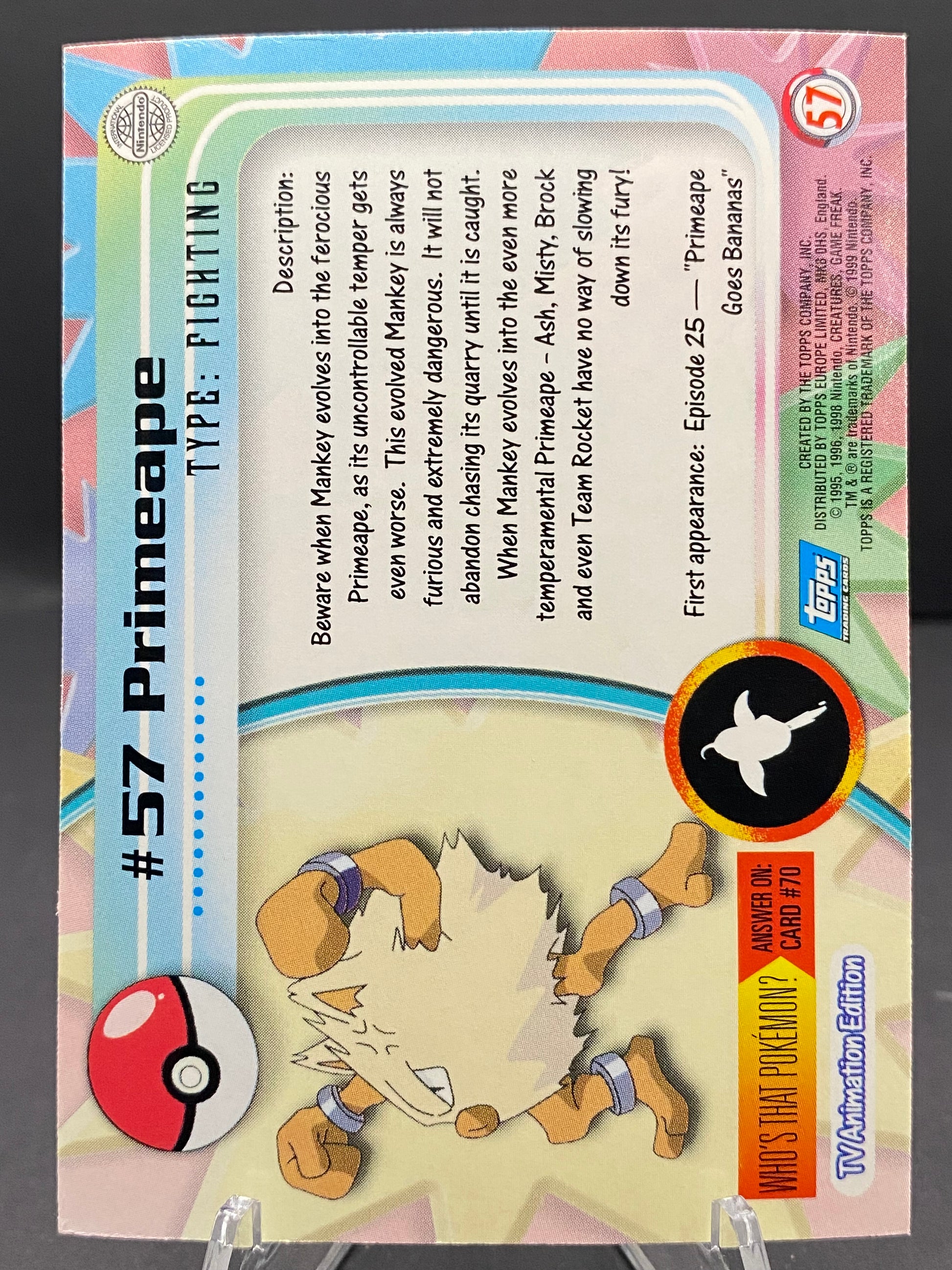Primeape Topps - Series 1