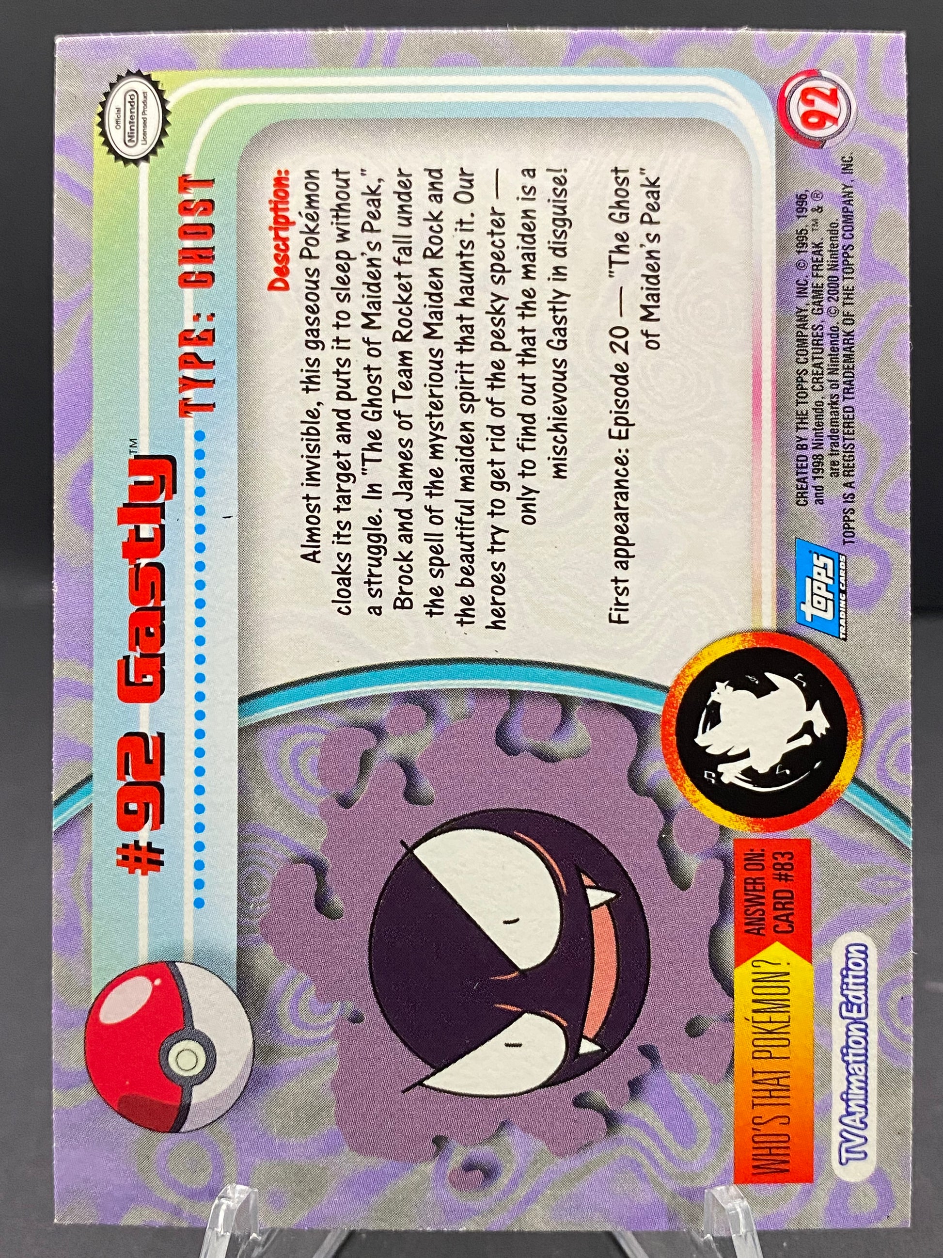 Gastly Topps - Series 2