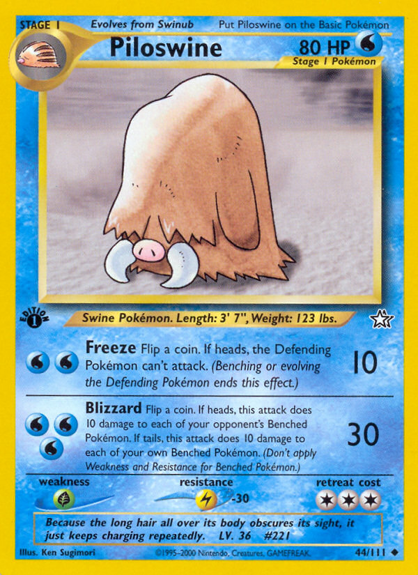 Piloswine - Neo Genesis