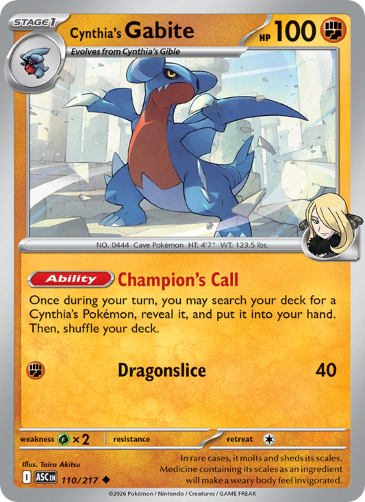 Cynthia's Gabite - Ascended Heroes