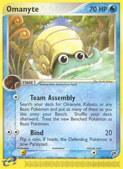Omanyte - EX Sandstorm