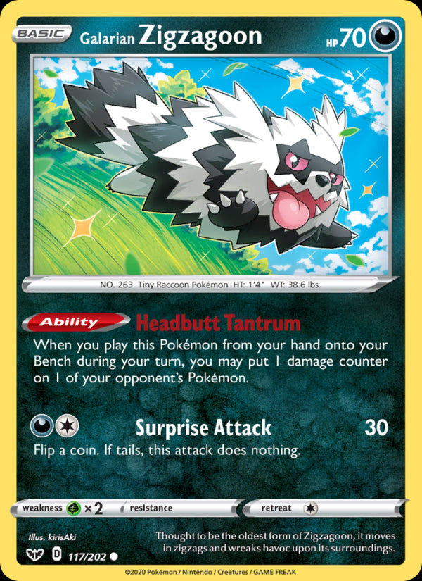 Galarian Zigzagoon - Sword & Shield