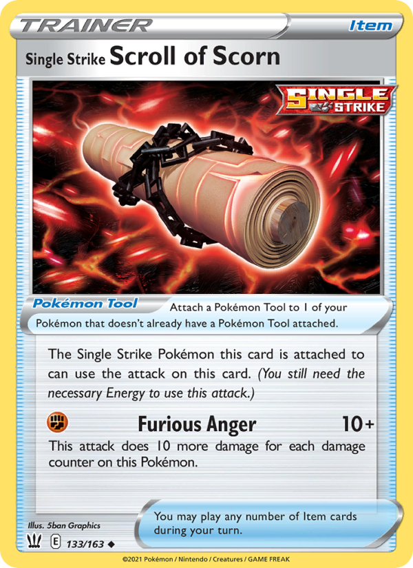 Single Strike Scroll of Scorn - Battle Styles