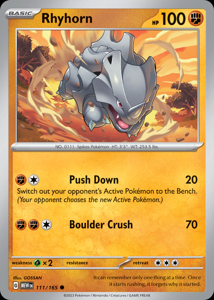 Rhyhorn - Scarlet & Violet 151