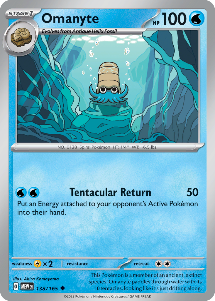 Omanyte - Scarlet & Violet 151