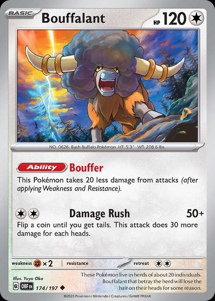 Bouffalant - Obsidian Flames