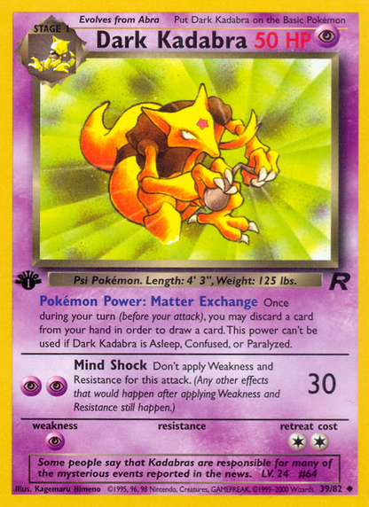Dark Kadabra - Team Rocket