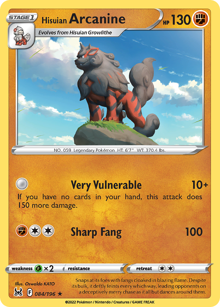 Hisuian Arcanine - Lost Origin
