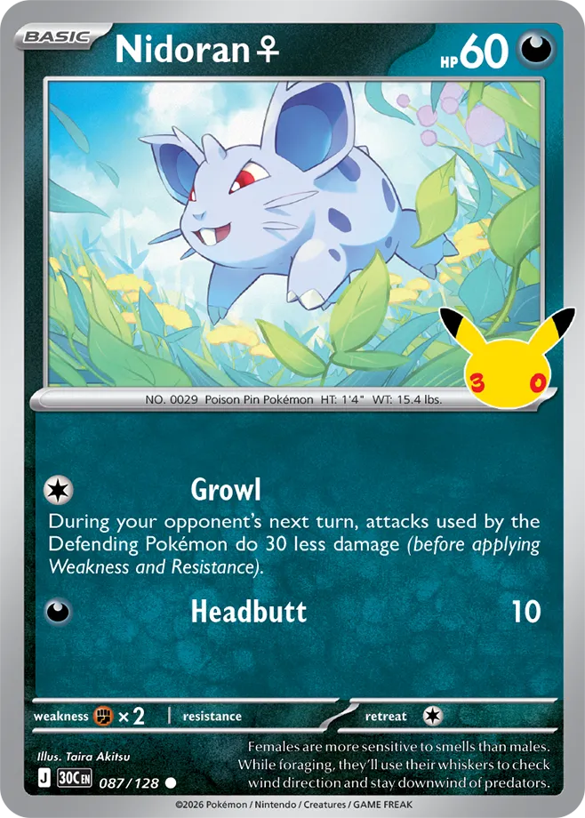 Nidoran ♀ - 30th Celebration