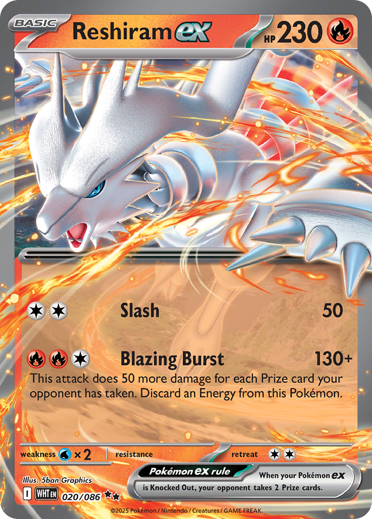 Reshiram ex - White Flare