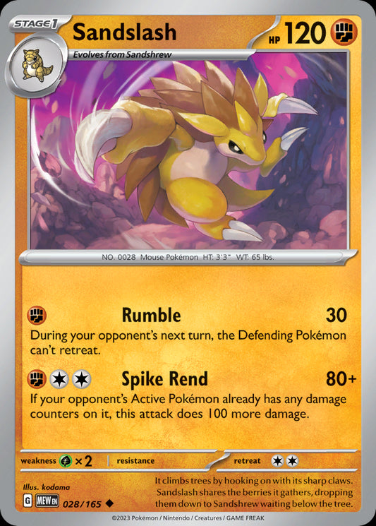 Sandslash - Scarlet & Violet 151