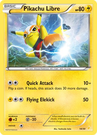 Pikachu Libre - XY trainer Kit (Pikachu Libre)