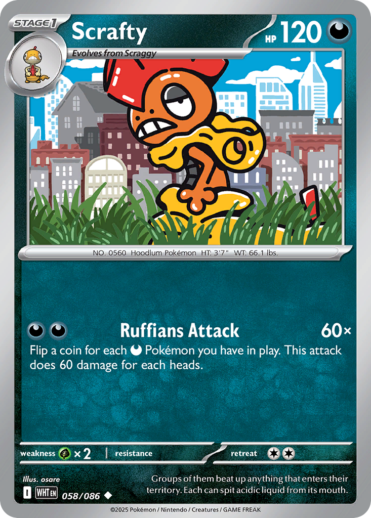Scrafty - White Flare