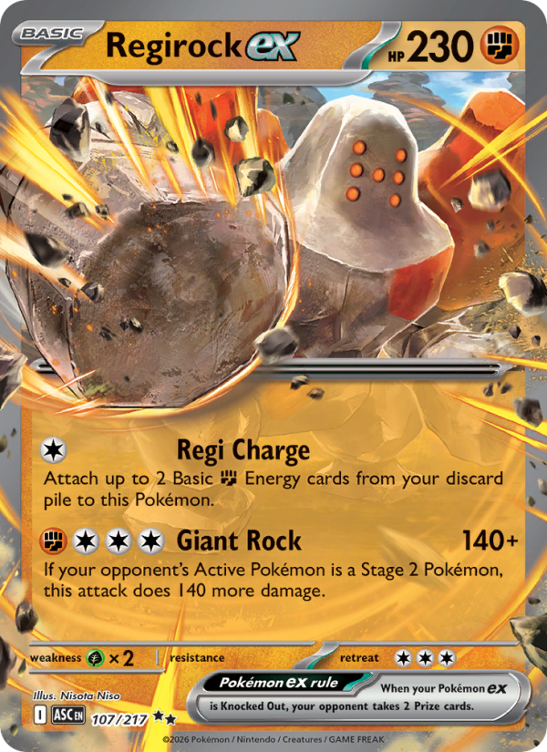 Regirock ex - Ascended Heroes