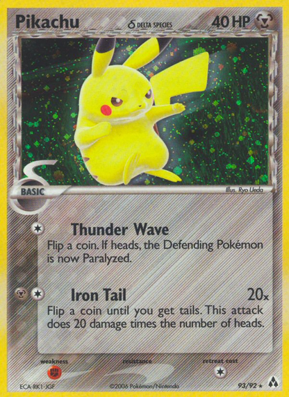 Pikachu δ - EX Legend Maker