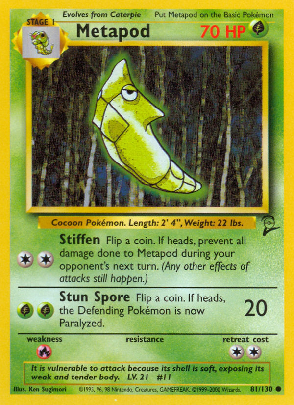 Metapod - Base Set 2